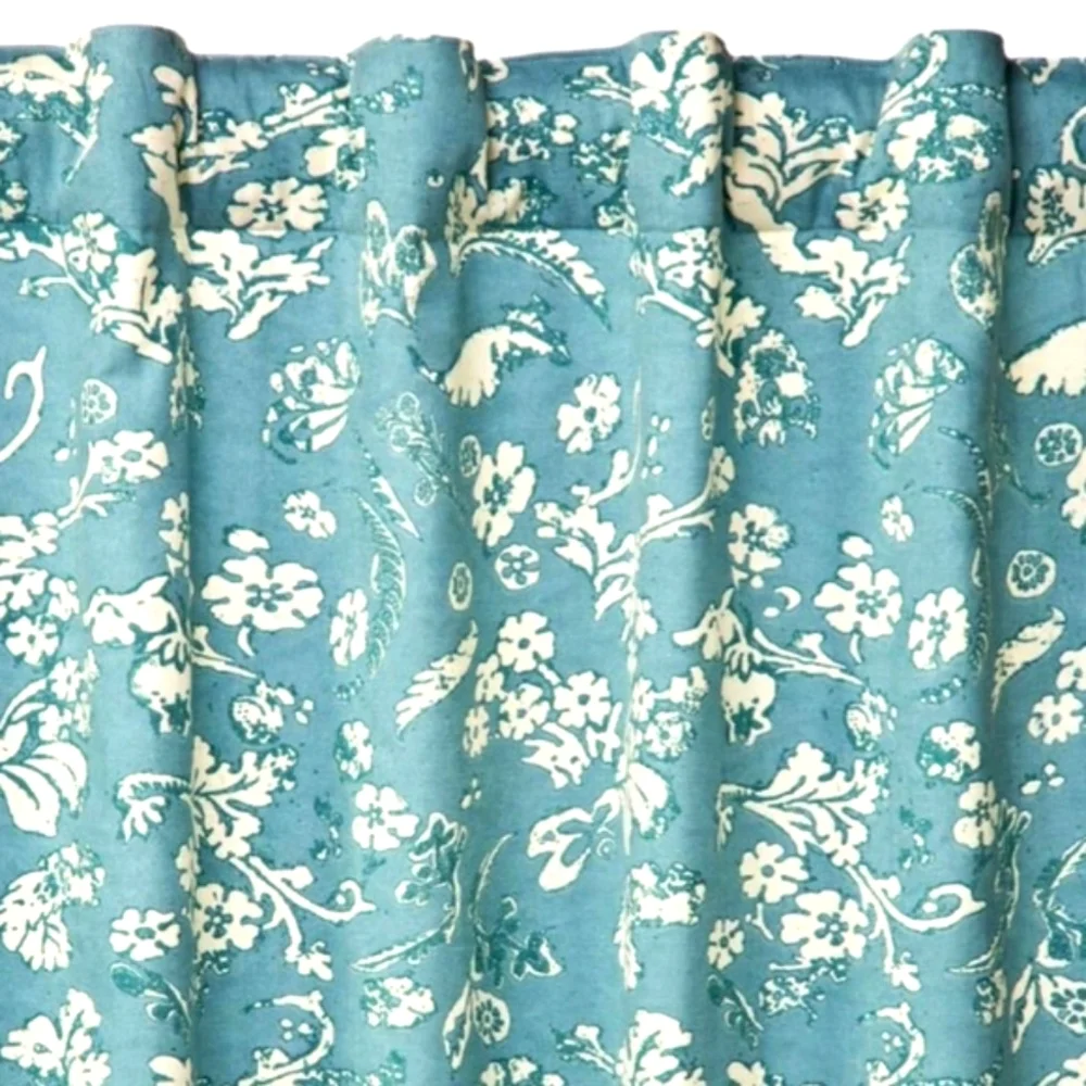 Plow & Hearth Homespun Insulated Curtain Floral Damask Rod-Pocket 42